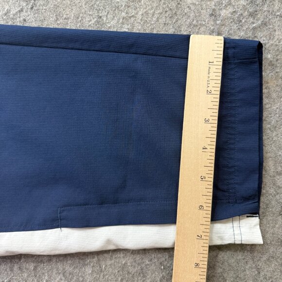 Under Armour Windbreaker Pants Men XL Blue Tapered Loose 34" Woven Vital Ripstop - Picture 15 of 16